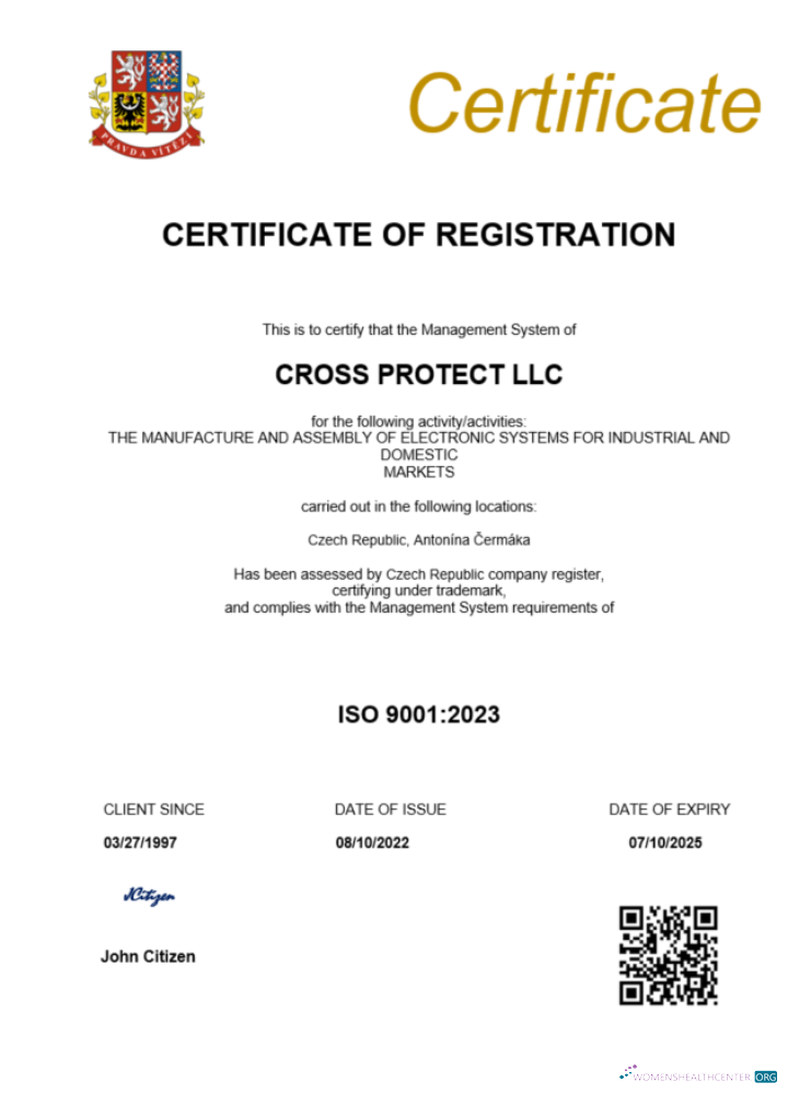 Download Czech Republic certificate of registration Word and PDF template Photoshop template